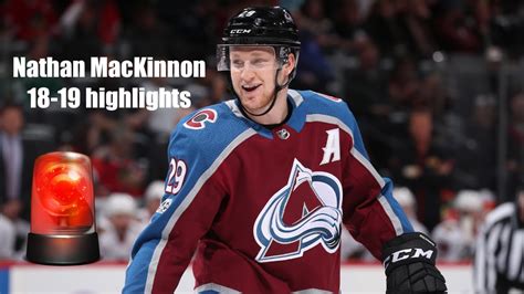 NATHAN MACKINNON HIGHLIGHTS 18-19 SEASON - YouTube