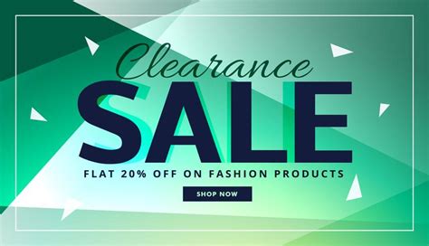 clearance sale banner with beautiful background - Download Free Vector ...