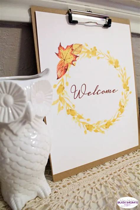 Welcome Fall Printable Sign