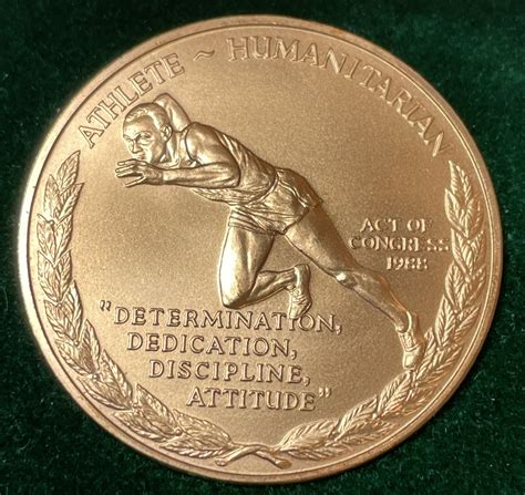 Jesse Owens - Olympic Champion - Commemorative Medal in Original US Mint Packaging | Property Room