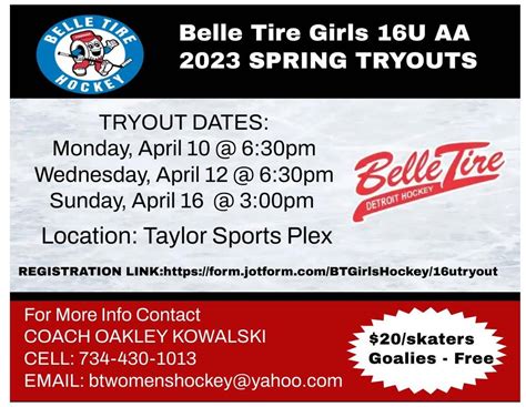 Belle Tire AAA Hockey | 16U Girls Tier 2 (Kowalski) | Girls Hockey ...