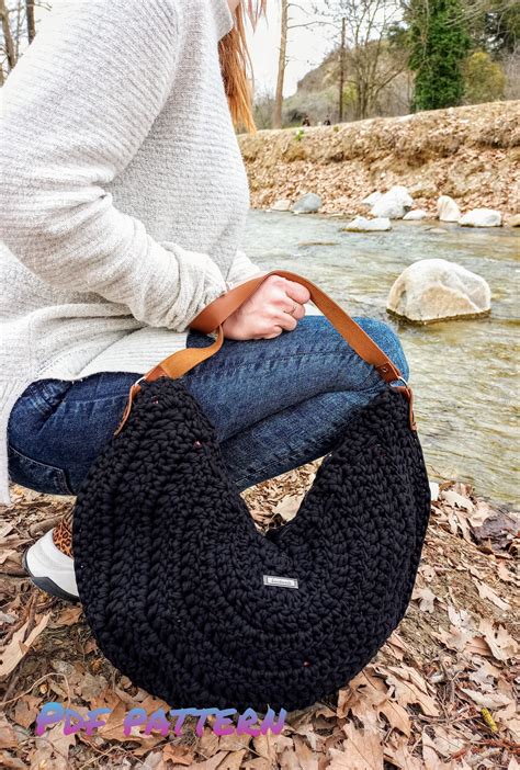 Crochet Bag PATTERN Slouchy Hobo Bag Pattern Tote Bag | Etsy