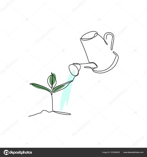 Watering Can Seed Drawing High Res Vector Graphic Get - vrogue.co