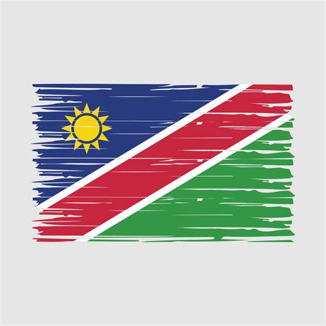 Namibia Flag Brush Vector 20355988 Vector Art at Vecteezy