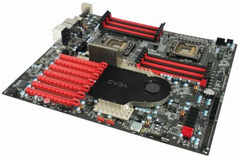 EVGA Dual LGA-1366 Motherboard Pictured with Chipset Cooling | TechPowerUp