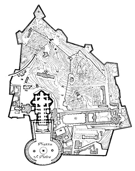 Map of Vatican City Buildings