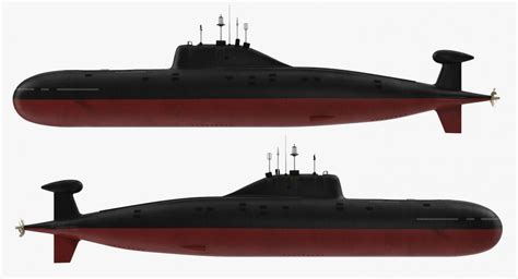 3D Nuclear Powered Attack Submarine Akula Class Rigged | 3D Molier International