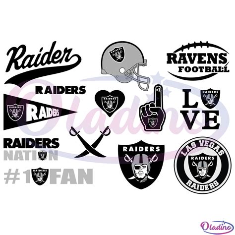 Las Vegas Raiders SVG Digital File Bundle, Football Svg