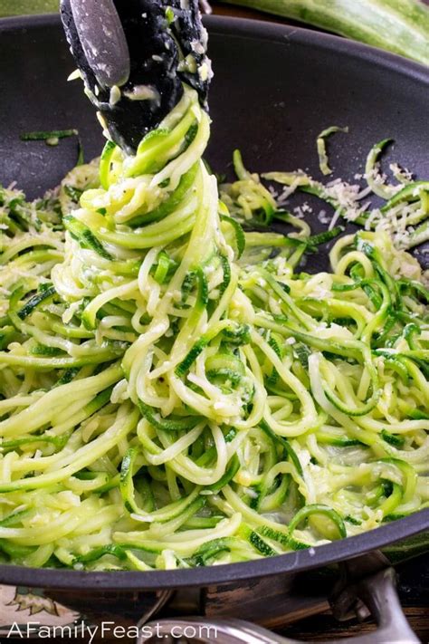 Zucchini Spaghetti - A Family Feast