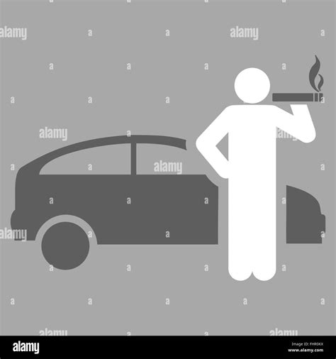 Smoking taxi driver icon from Business Bicolor Set Stock Photo - Alamy