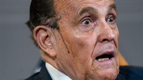 Rudy Giuliani's Hair Dye Drips Down His Cheek During Press Conference ...