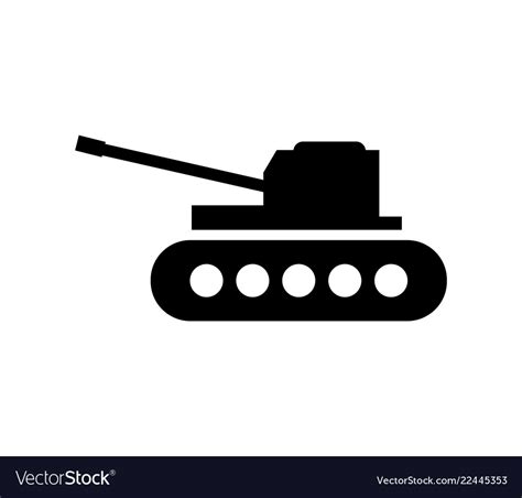 Military tank icon Royalty Free Vector Image - VectorStock