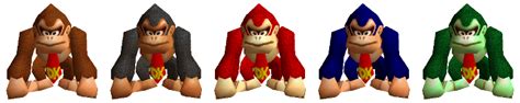 Smash 64 - Green DK (Super Smash Bros. for Wii U > Skins > Donkey Kong) - GAMEBANANA