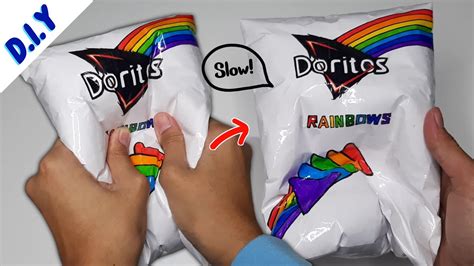 DIY Paper Squishy | Rainbow Doritos Squishy - YouTube