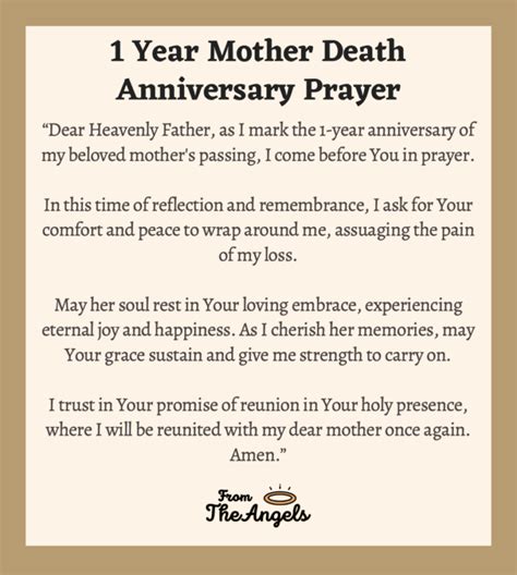 1 Year Mother's Death Anniversary: 6 Prayers For God's Blessings