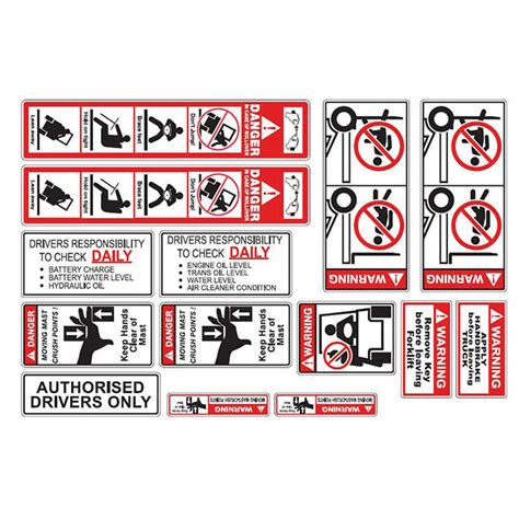 Forklift Safety Decal Kit – Adaptalift Store