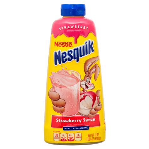 Nestle Nesquik Strawberry Syrup, 22 oz (6 Pack)