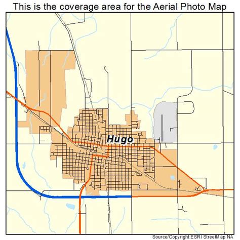 Aerial Photography Map of Hugo, OK Oklahoma