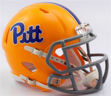 Pitt Panthers Riddell Speed Mini Helmet - Gold Throwback | Football ...