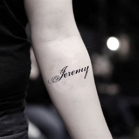 Jeremy Temporary Tattoo Sticker - OhMyTat