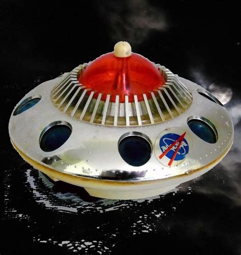 Flying Saucer NASA Toy, Battery Op. | Nasa toys, Flying saucer, Saucer