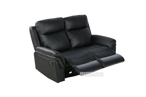 (FLOOR MODEL CLEARANCE) CHARCOAL Genuine Leather Reclining Sofa - 2 ...