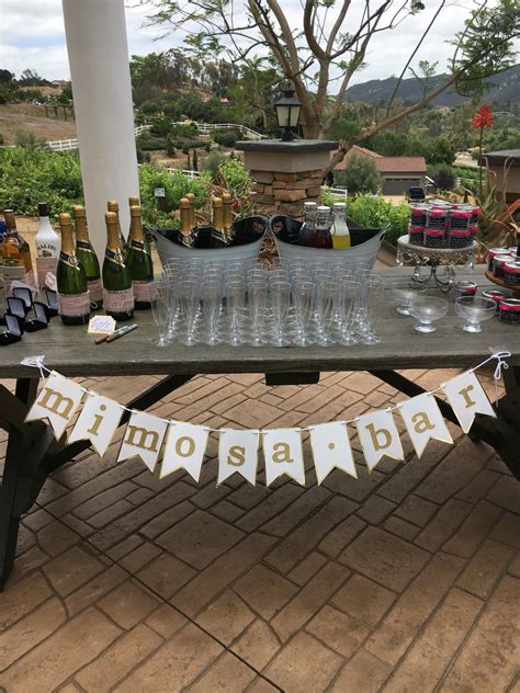 Mimosa bar, champagne | Mimosa bar, Table decorations, Decor