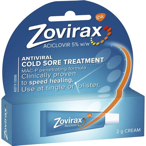 Zovirax Cold Sore Cream 2g | Woolworths