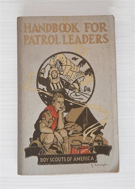 Vintage 1942 Boy Scout Handbook For Patrol Leaders