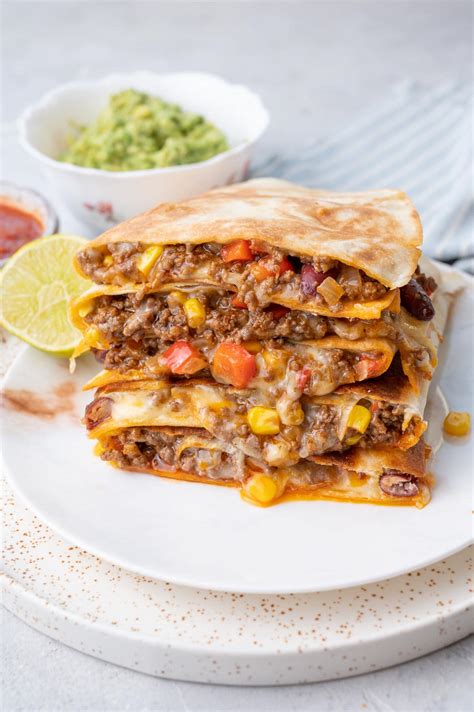 Ground Beef Quesadilla - Everyday Delicious