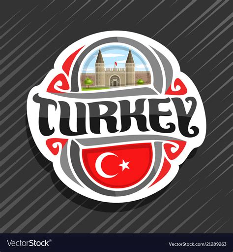 Logo for turkey country Royalty Free Vector Image