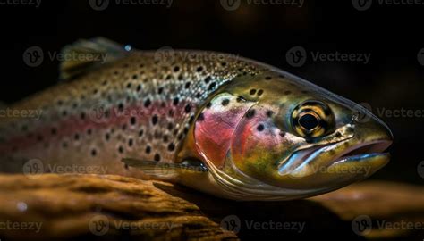 Freshwater trout caught in the wild, a gourmet delight generated by AI ...