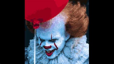 Pennywise pixel art - YouTube