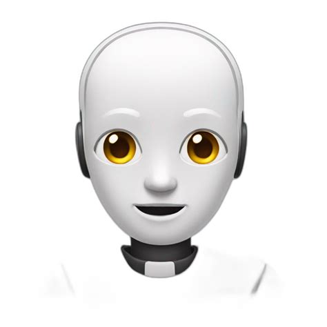 alien titanium ai Chatbot black and white with circuit leaf logo | AI Emoji Generator