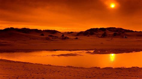 Orange Background Desert HD Orange Aesthetic Wallpapers | HD Wallpapers | ID #54384