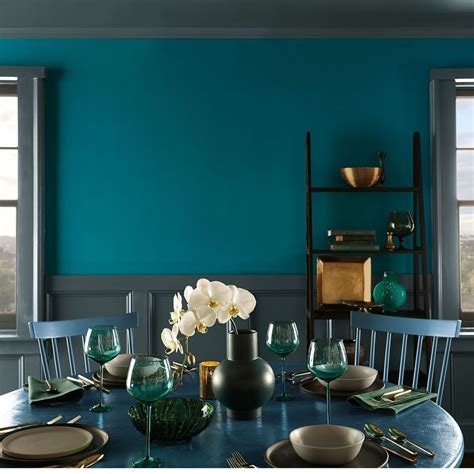 Hey, it's here , too in Behr paints. This one is Antigua Teal Paint ...