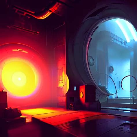 aperture science test chamber, portal 2 game, by greg | Stable Diffusion