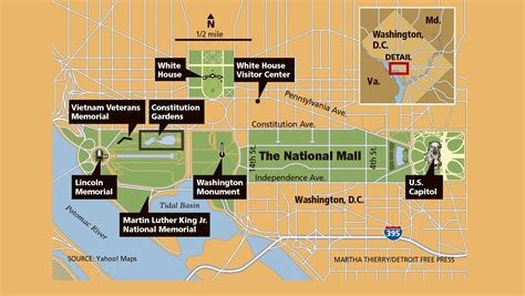 Printable National Mall Map