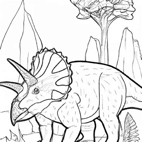 10 Desenhos de Xenoceratops Foremostensis para Imprimir e Colorir