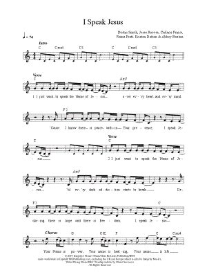 "I Speak Jesus" Sheet Music - 12 Arrangements Available Instantly - Musicnotes