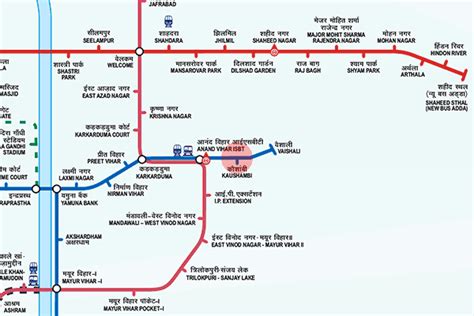 Kaushambi station map - Delhi Metro