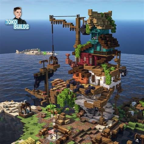 My take on a small Pirate Base in the Oceans of Minecraft ...