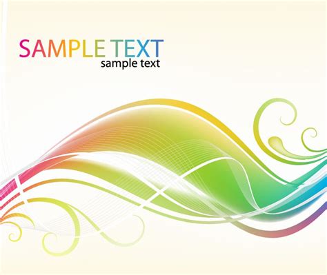 Abstract Colorful Swirl Waves Vector Background | Free Vector Graphics ...