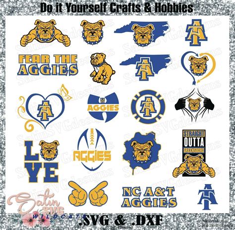 NC A&T Aggies Custom University Designs. SVG Files, Cricut, Silhouette ...