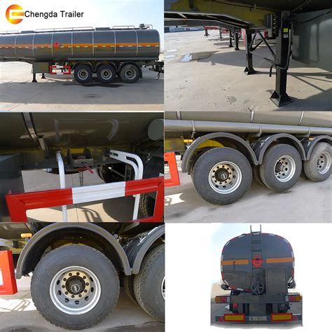 High Quality Fuel Tanker Semi Trailer 45kl 48kl 50kl Fuel Tank Trailer Dimensions In Low Price ...