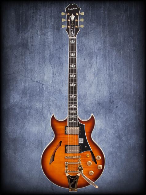 Epiphone - LE Johnny A Custom Sunset Glow with Case Guitar Hero, Cool Guitar, Guitar Amp ...