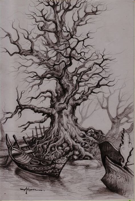 Drawings Of Trees In Pencil