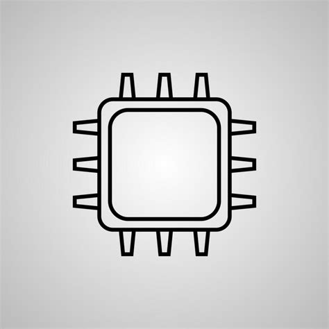 CPU Computer processor vector illustration 34885485 Vector Art at Vecteezy