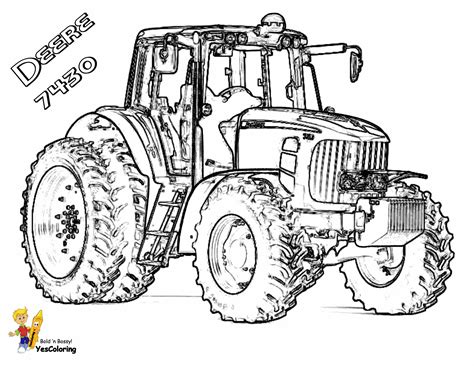 Picture to Print Off Deere Tractor 7430 Camping Coloring Pages, Tractor Coloring Pages, Lds ...