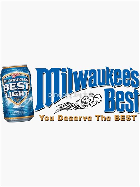 "Milwaukee's Best Light Beer Can Design" Sticker for Sale by ...